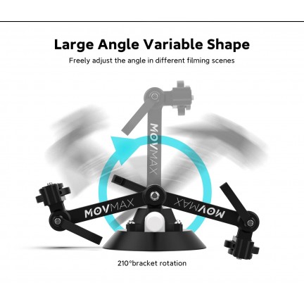 MOVMAX Suction Cup with 5" Bracket