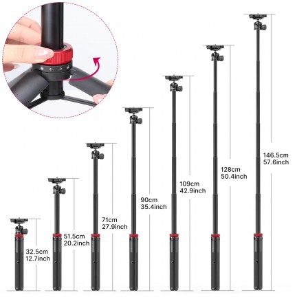 Ulanzi MT-44 Extendable Vlog Tripod