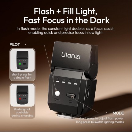 Ulanzi SL03 Spark Lite Camera Flash (Black)