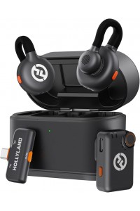 Hollyland LARK M2S Mini Combo 2-Person Wireless Microphone System for Cameras and Mobile Devices