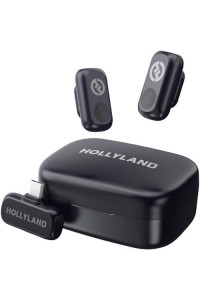Hollyland LARK A1 Duo 2-Person Wireless Microphone System with USB-C Connector (Space Gray)