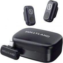 Hollyland LARK A1 Duo 2-Person Wireless Microphone System with USB-C Connector (Space Gray)