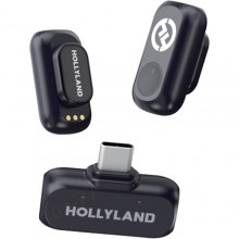 Hollyland LARK A1 Mini Duo 2-Person Wireless Microphone System with USB-C Connector (Space Gray)