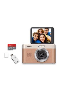 Kodak Pixpro C1 13MP Digital Camera Brown with 32GB Memory Card & Card Reader
