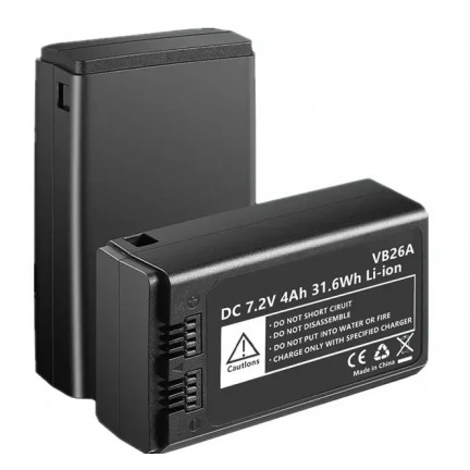 VB26A DC 7.2V 4000mAh 21.6Wh Lithium Battery Power Pack V1S V1N V1C V1F V1O V1 V860III V850III Flash