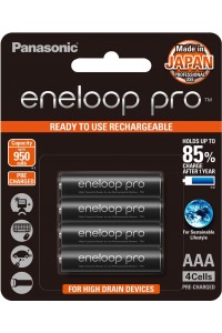 Panasonic eneloop PRO AAA Rechargable Batteries 950mAh