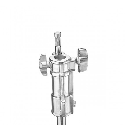 NiceFoto LS-M6 Stainless Steel Heavy Duty Adjustable Light Stand With Wheels and Arms