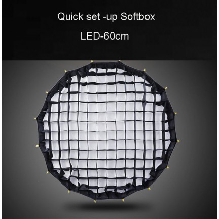 NiceFoto LED-Φ60g Quick Set-up Parabolic Softbox With Grid 60cm