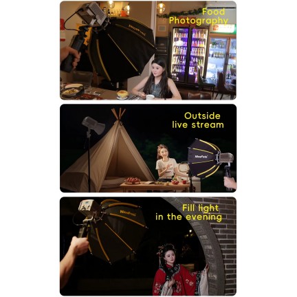 NiceFoto AR-600C RGB Mini Portable LED Video Light Kit