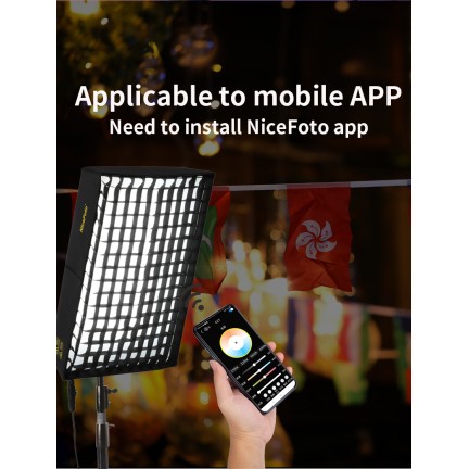 NiceFoto FB-1000A 100W Bi-Color Folding Fabric LED Light