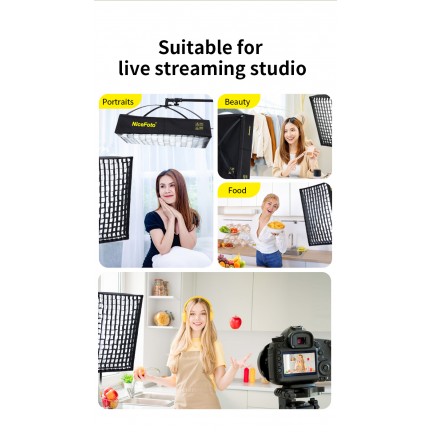 NiceFoto FB-1000A 100W Bi-Color Folding Fabric LED Light