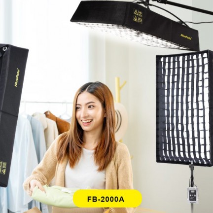 NiceFoto FB-2000A 200W Bi-Color Folding Fabric LED Light