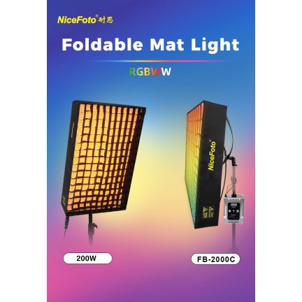 NiceFoto FB-2000C 200W RGBW Folding Fabric LED Light