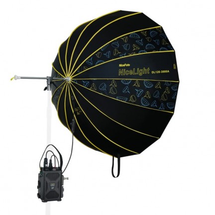 NiceFoto DL120-3000A 300W Bi-Color Umbrella Light(With Grid)