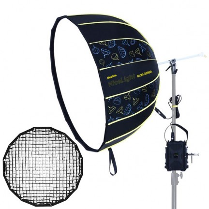 NiceFoto DL90-2000A 200W Bi-Color Umbrella Light(With Grid)