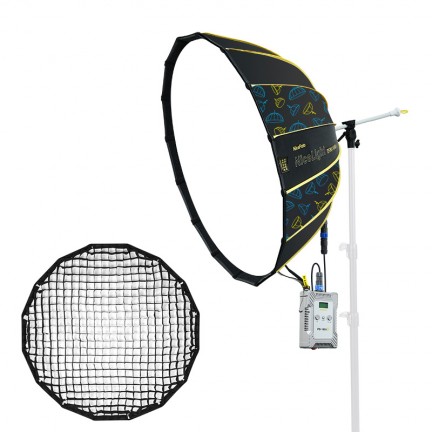 NiceFoto DF80-1000A 100W Bi-Color Umbrella Light(With Grid)