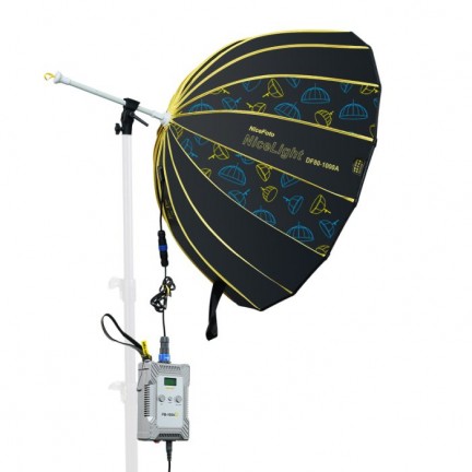 NiceFoto DF80-1000A 100W Bi-Color Umbrella Light(With Grid)