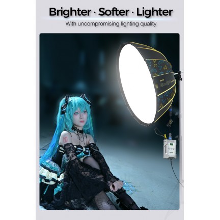 NiceFoto DF80-1000A 100W Bi-Color Umbrella Light(With Grid)