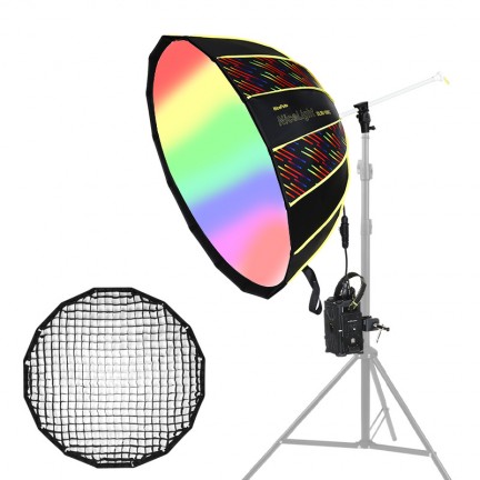 NiceFoto DL80-1000C 100W RGB Umbrella Light(With Grid)
