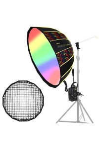 NiceFoto DL120-3000C 300W RGB Umbrella Light(With Grid)