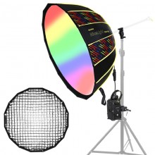 NiceFoto DL120-3000C 300W RGB Umbrella Light(With Grid)