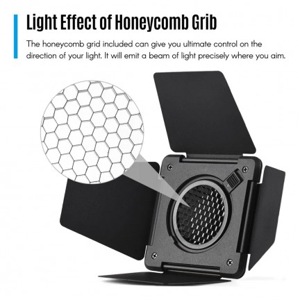 NiceFoto SN-32 Barndoor Filter Kit For BJ-600A BJ-600B