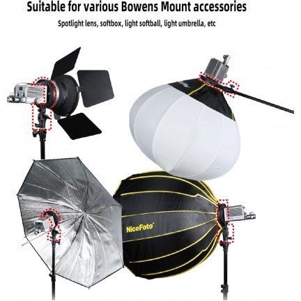 NiceFoto Mini-36B Mini to Bowens Mount Adapter