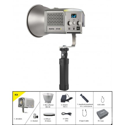 NiceFoto AR-600A Bi-Color Mini Portable LED Video Light Kit