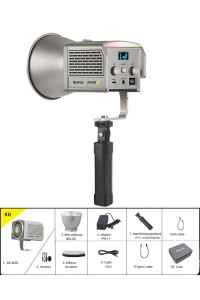 NiceFoto AR-600C RGB Mini Portable LED Video Light Kit