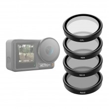 TELESIN Circular Polarizer & ND Filter Set for DJI Osmo Action 3/4