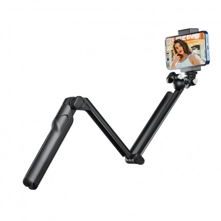 TELESIN Multifunctional Foldable Tripod Selfie Stick Mount for Action Cameras