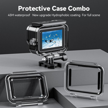 TELESIN Protective Waterproof Case Set for GoPro HERO12/11/10/9