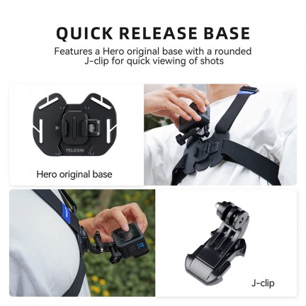 TELESIN New Vest Chest Strap for Action Cameras