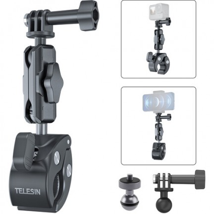 TELESIN Plastic Universal Handlebar Mount Tube Clamp