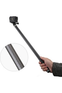 TELESIN Ultra Light No Bending Carbon Fibre Selfie Stick For Action Cameras 2.7M