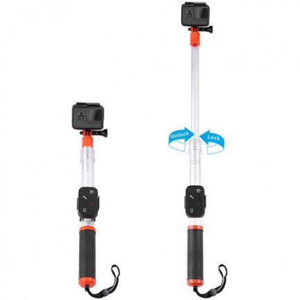 TELESIN Floating Translucent Waterproof Selfie Stick