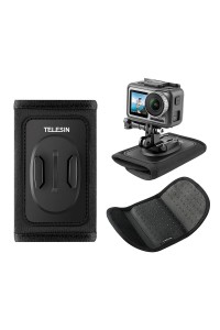 TELESIN Backpack Strap with Adjustable Dual J-Hook Mount for GoPro/Insta360/Action Cameras