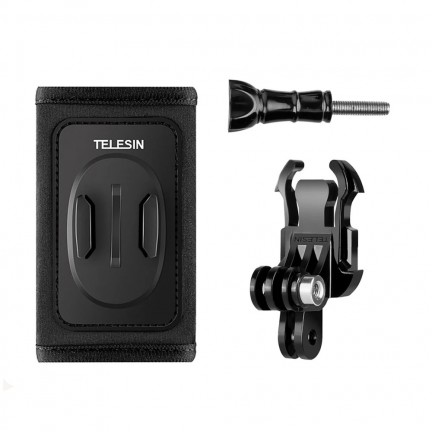 TELESIN Backpack Strap with Adjustable Dual J-Hook Mount for GoPro/Insta360/Action Cameras