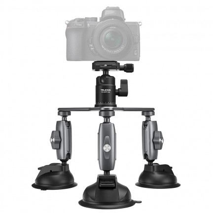 TELESIN Triple Suction Cup Camera Mount