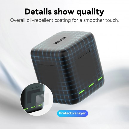 TELESIN Charging Case With 2 Batteries for Hero 12/11/10/9