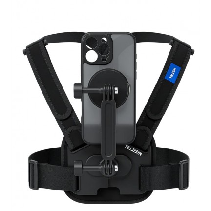 TELESIN Elastic Sports Chest Strap for iPhone 16 Pro