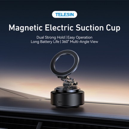 TELESIN Magnetic Electric Suction Cup Bracket