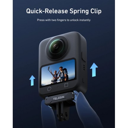 TELESIN Magnetic Quick-Release Adapter Mount For DJI Osmo 360/Action 5Pro/4/3