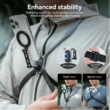 TELESIN Magnetic Neck Mount for Phones