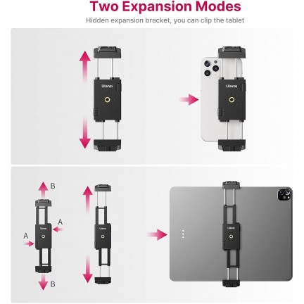 Ulanzi ST-29 Universal Tablet SmartPhone Holder with Cold Shoe Mount