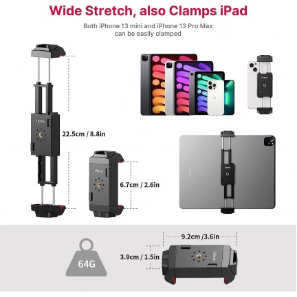 Ulanzi ST-29 Universal Tablet SmartPhone Holder with Cold Shoe Mount