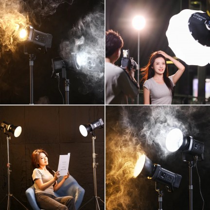 Ulanzi VL-200 Bi-Color 200W V-Mount LED Video Light (With Power Adapter)