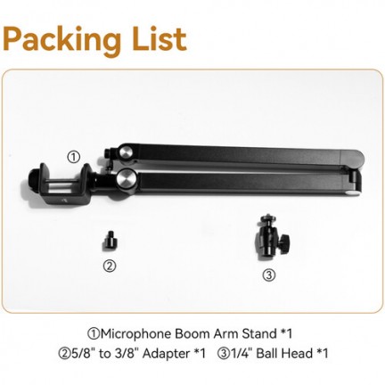 Ulanzi TM01 Microphone Boom Arm with Desk Mount