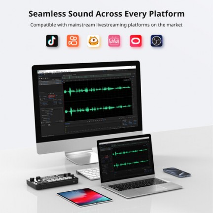 Ulanzi AX01 UCaster Live All-In-One USB-C Audio Interface/Mixer