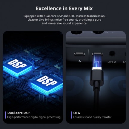 Ulanzi AX01 UCaster Live All-In-One USB-C Audio Interface/Mixer